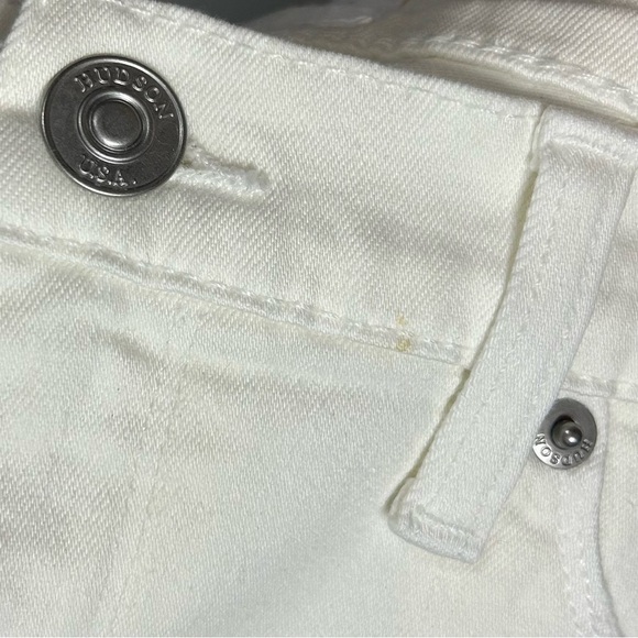 NWT Hudson | Midrise Nico Distressed Super Skinny White Jeans Women’s Size 29 - Picture 17 of 17